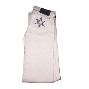 Victoria Beckham White Boot Cut Jeans